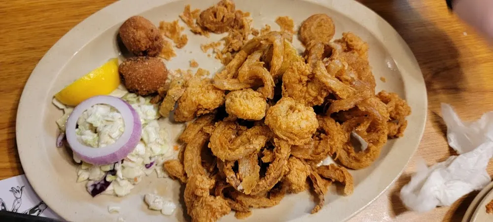 Fried Shrimp and Onion Rings